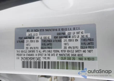 2024 Mazda Cx-30 2.5 S Preferred Package z USA, uszkodzony, nr VIN 3MVDMBCM6RM613460